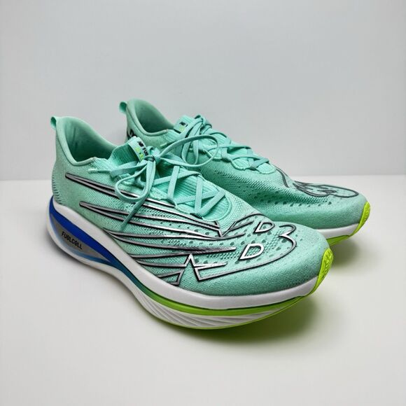 New Balance FuelCell SC Elite V3 Green Running Shoes MRCELLT3 Men’s Size 10.5 - Picture 1 of 11